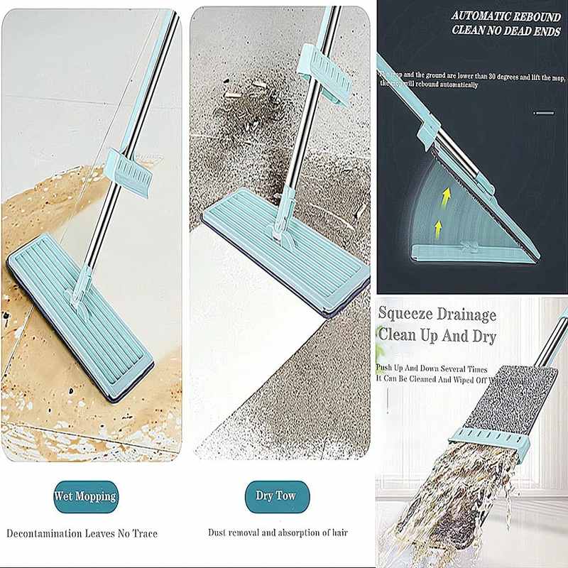 Flat Slim Mop With Bucket