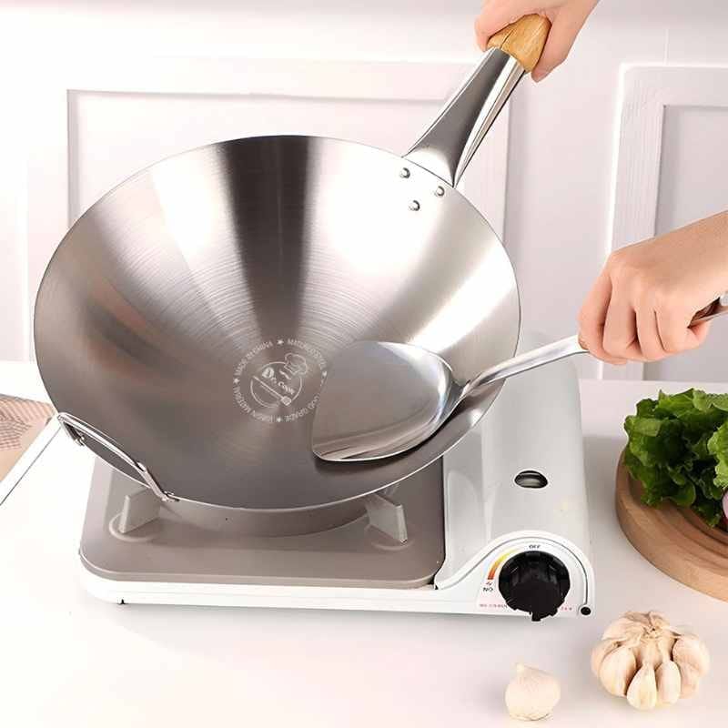 Dr. Cook Wooden handle Cooking pan