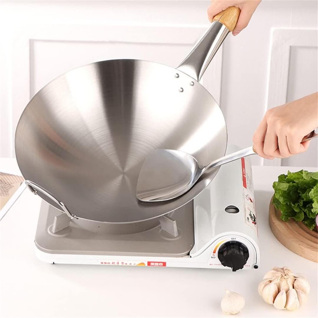 Wooden Handle premium Steel Pan