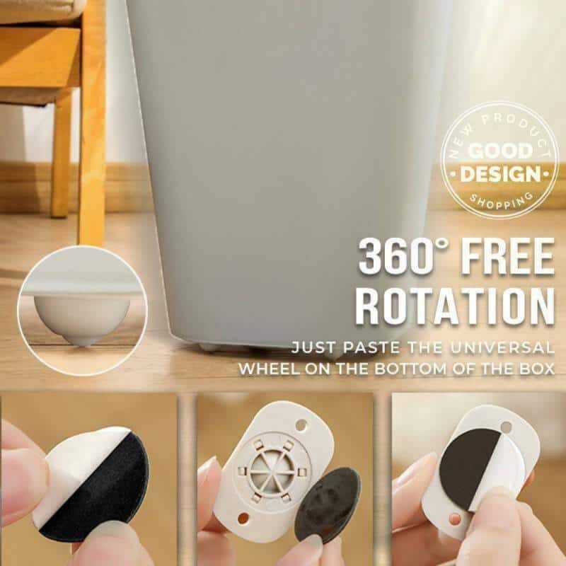 4PC 360º Rotating Whee...