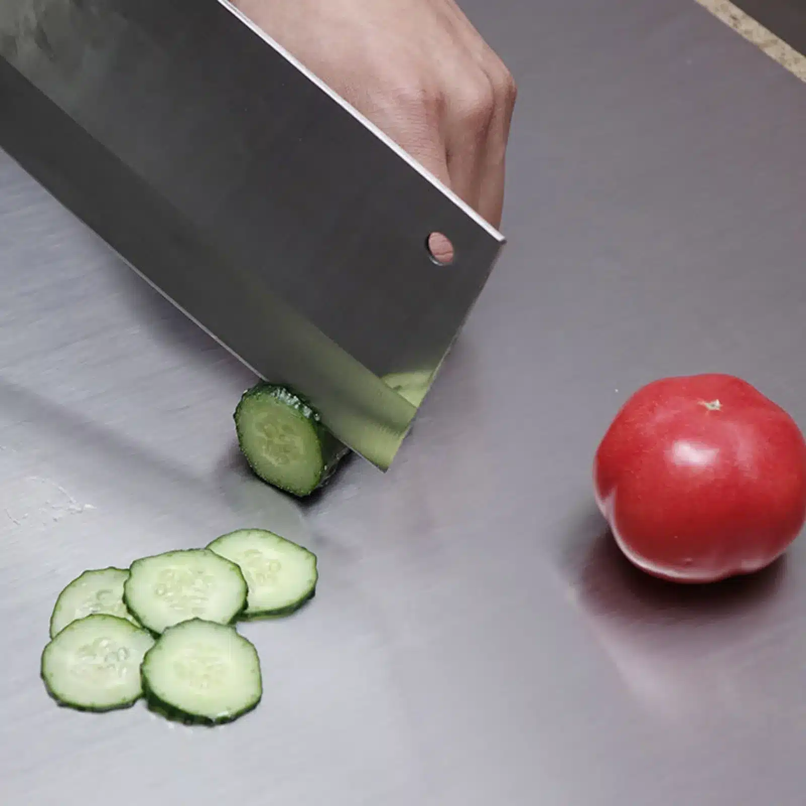 SS Steel Kitchen Chopping Board  Round 11.5 inch
