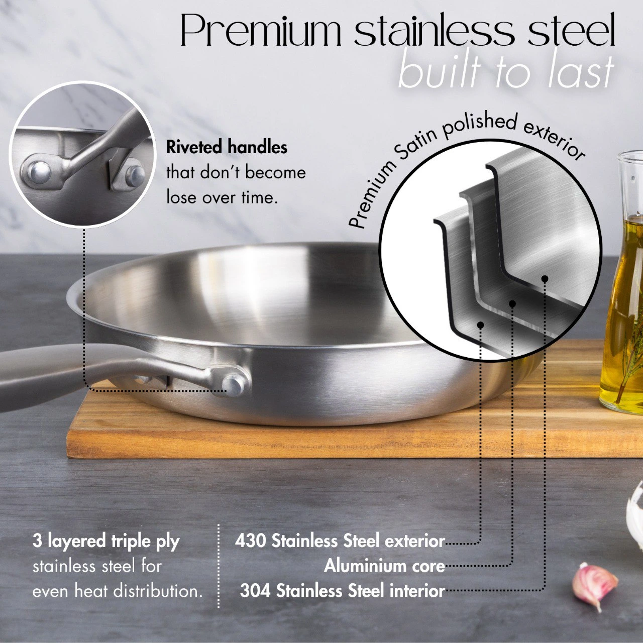 Dr Cook Steel Frypan